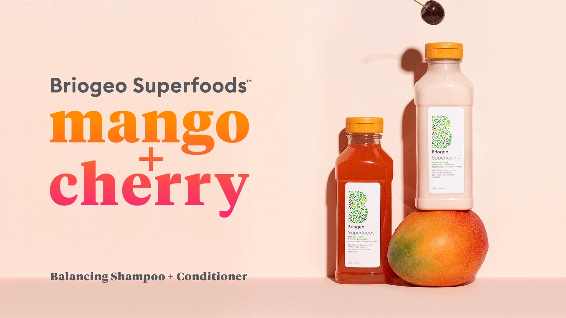 Superfoods Mango + Cherry Oil Control & Balancing Conditioner Briogeo